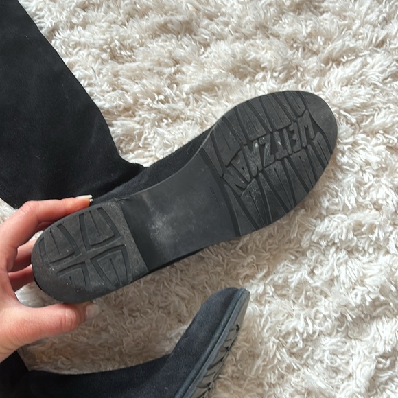 Stuart Weitzman Lowland Black Suede Boots - Picture 9 of 11